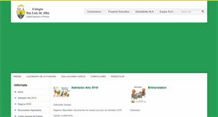 Desktop Screenshot of colegiosanluisdealba.cl