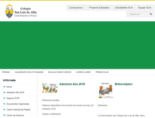 Tablet Screenshot of colegiosanluisdealba.cl